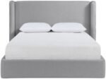 Kendall Linen Textured Fabric Upholstered Bed - Image 3