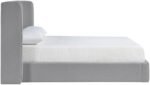 Kendall Linen Textured Fabric Upholstered Bed - Image 4