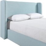 Kendall Linen Textured Fabric Upholstered Bed - Image 7