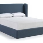 Kendall Linen Textured Fabric Upholstered Bed