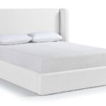 Kendall Linen Textured Fabric Upholstered Bed