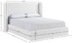 Kendall Linen Textured Fabric Upholstered Bed - Image 11