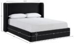 Kendall Velvet Upholstered Bed - Image 11