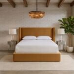 Kendall Velvet Upholstered Bed - Image 2