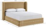 Kendall Velvet Upholstered Bed - Image 11