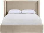 Kendall Velvet Upholstered Bed - Image 3