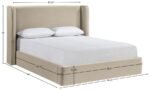 Kendall Velvet Upholstered Bed - Image 10