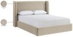 Kendall Velvet Upholstered Bed - Image 11
