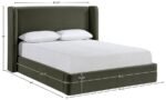 Kendall Velvet Upholstered Bed - Image 11