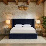 Kendall Velvet Upholstered Bed - Image 2