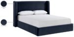 Kendall Velvet Upholstered Bed - Image 12