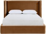 Kendall Velvet Upholstered Bed - Image 3