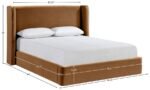 Kendall Velvet Upholstered Bed - Image 11
