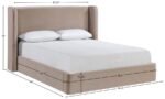 Kendall Velvet Upholstered Bed - Image 11