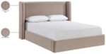 Kendall Velvet Upholstered Bed - Image 12