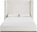 Solange Linen Textured Fabric Upholstered Bed - Image 3