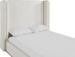 Solange Linen Textured Fabric Upholstered Bed - Image 6