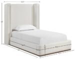 Solange Linen Textured Fabric Upholstered Twin Bed - Image 11
