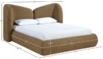 Elowen Chenille Fabric Upholstered Bed - Image 10