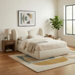 Elowen Chenille Fabric Upholstered Bed - Image 2