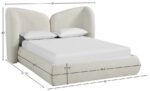 Elowen Chenille Fabric Upholstered Bed - Image 10