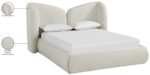 Elowen Chenille Fabric Upholstered Bed - Image 11