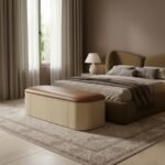 Velden Vegan Leather Upholstered Storage Bench - Image 2