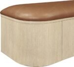 Velden Vegan Leather Upholstered Storage Bench - Image 9