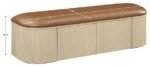 Velden Vegan Leather Upholstered Storage Bench - Image 14