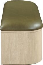 Velden Vegan Leather Upholstered Storage Bench - Image 6
