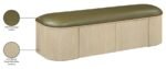 Velden Vegan Leather Upholstered Storage Bench - Image 15