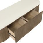 Velden Vegan Leather Upholstered Storage Bench - Image 11