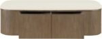 Velden Vegan Leather Upholstered Storage Bench - Image 5