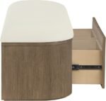 Velden Vegan Leather Upholstered Storage Bench - Image 7