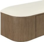Velden Vegan Leather Upholstered Storage Bench - Image 9