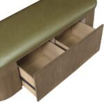 Velden Vegan Leather Upholstered Storage Bench - Image 11