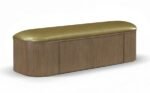 Velden Vegan Leather Upholstered Storage Bench