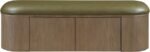 Velden Vegan Leather Upholstered Storage Bench - Image 4