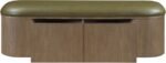 Velden Vegan Leather Upholstered Storage Bench - Image 5