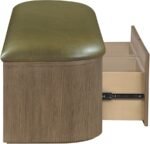 Velden Vegan Leather Upholstered Storage Bench - Image 7