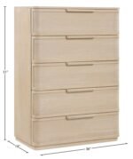 Tiberio Oak Veneer And Solid Wood Chest - Image 10