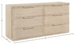 Tiberio Oak Veneer And Solid Wood Dresser - Image 10