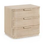 Tiberio Oak Veneer And Solid Wood Nightstand