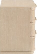 Tiberio Oak Veneer And Solid Wood Nightstand - Image 4