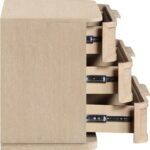 Tiberio Oak Veneer And Solid Wood Nightstand - Image 7