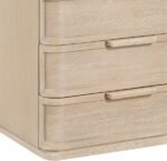 Tiberio Oak Veneer And Solid Wood Nightstand - Image 9
