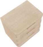 Tiberio Oak Veneer And Solid Wood Nightstand - Image 10
