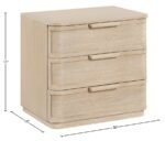 Tiberio Oak Veneer And Solid Wood Nightstand - Image 13