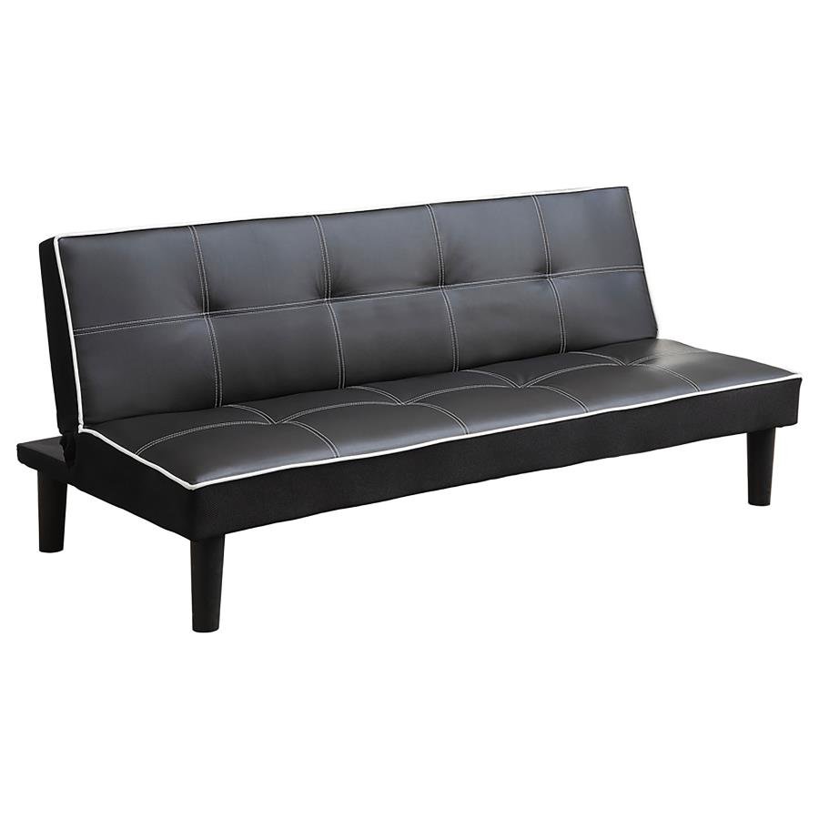 550044_03x900.jpg KATRINA UPHOLSTERED TUFTED CONVERTIBLE SOFA BED BLACK - Image 1