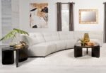 CHARLOTTE 5-PIECE UPHOLSTERED MODULAR SECTIONAL SOFA IVORY - Image 2